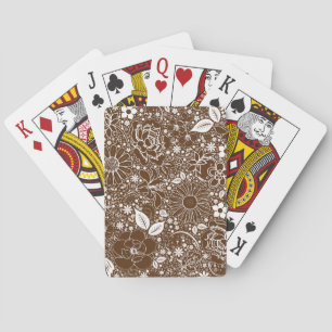 Cartas de juego de bicicleta marrón de Beauties Bo