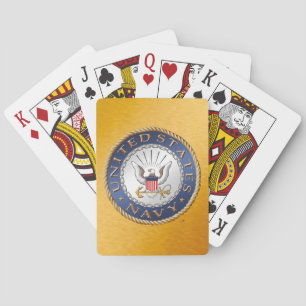 Cartas de juego de bicicletas de la Marina de Esta