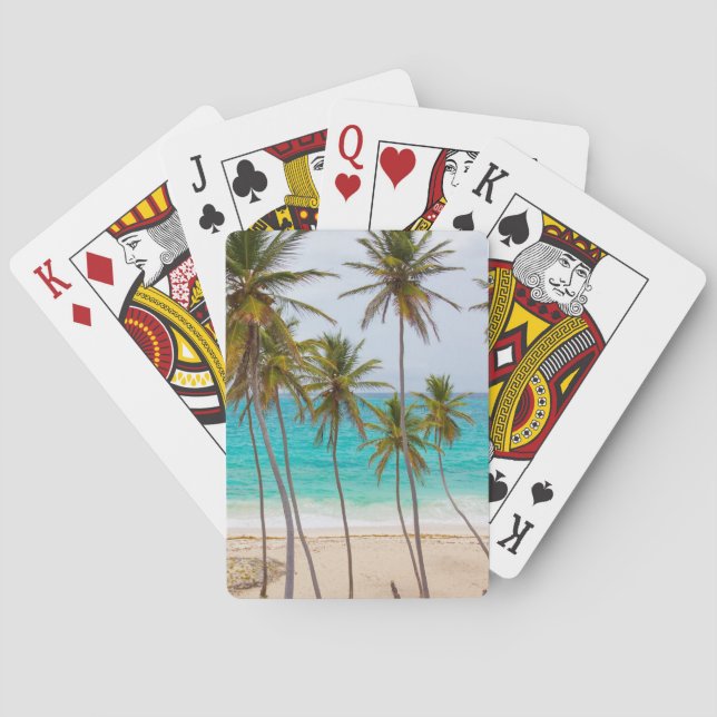 Cartas de juego de bicicletas Tropical Beach (Reverso)