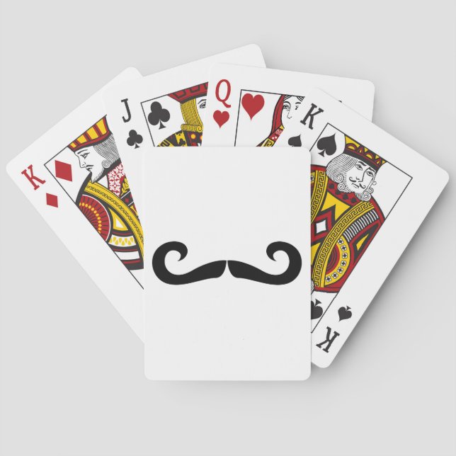 Cartas de juego de bigote (Reverso)