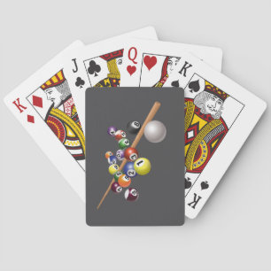 Cartas de juego de billar