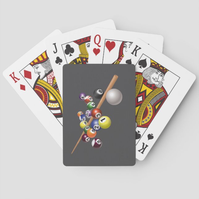 Cartas de juego de billar (Reverso)