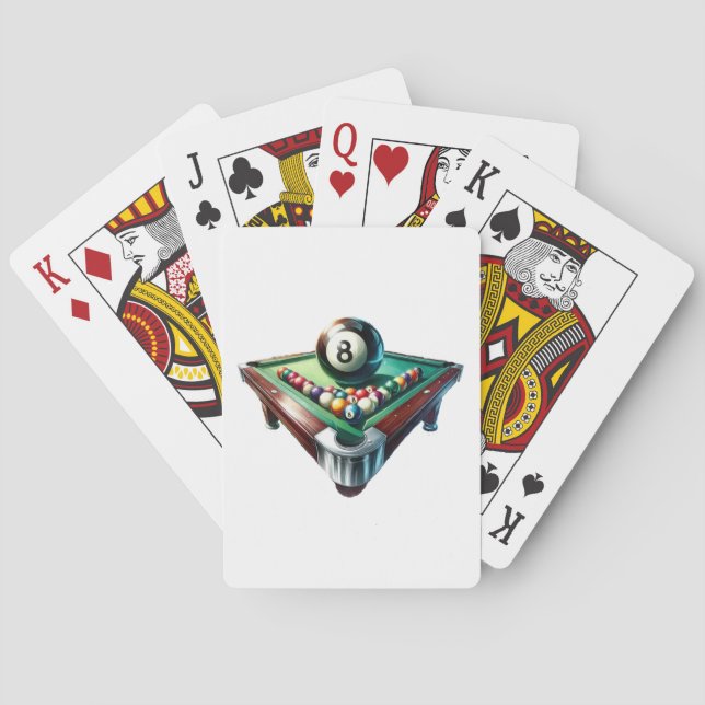 Cartas de juego de Billiards (Reverso)