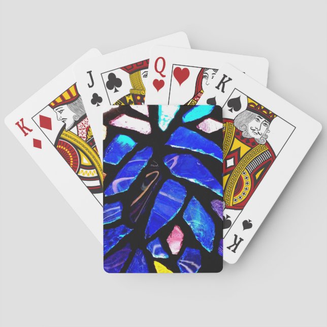 Cartas de juego de 'Blue Glass' (Reverso)