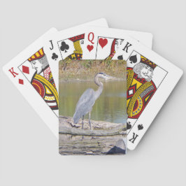 cartas de juego de Blue Heron