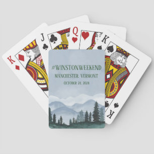 Cartas de juego de Bodas inspiradas en la naturale