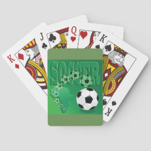 Cartas de juego de bolas de fútbol