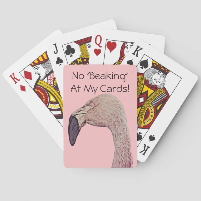 Cartas de juego de bollos de diversión rosada Flam (Reverso)