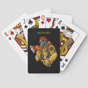 Cartas de juego de bomberos