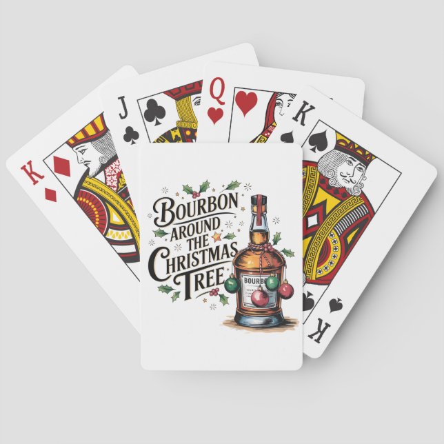 Cartas de juego de Borbón para navidades (Reverso)