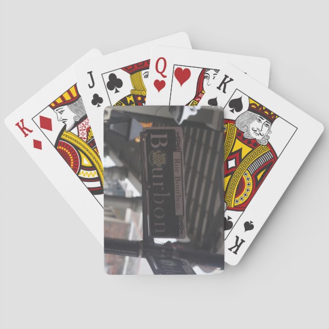 Cartas de juego de Bourbon Street Rótulo (Reverso)