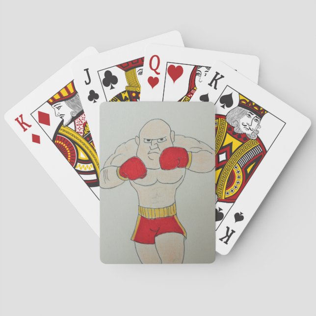 Cartas de juego de boxer ruso (Reverso)