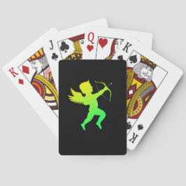 Cartas de juego de Boy Angel Green Yellow