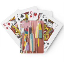 Cartas de juego de boyas de pesca