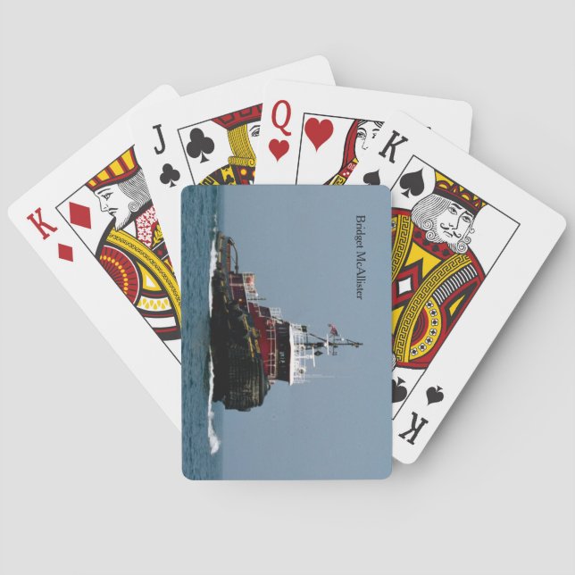 Cartas de juego de Bridget McAllister (Reverso)