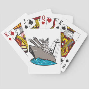 Cartas de juego de buques de guerra