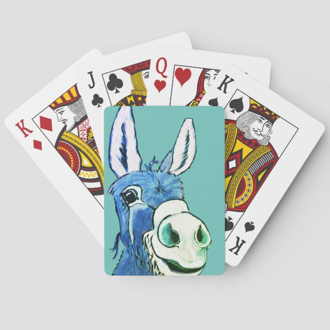 Cartas de juego de burro divertidas (Reverso)