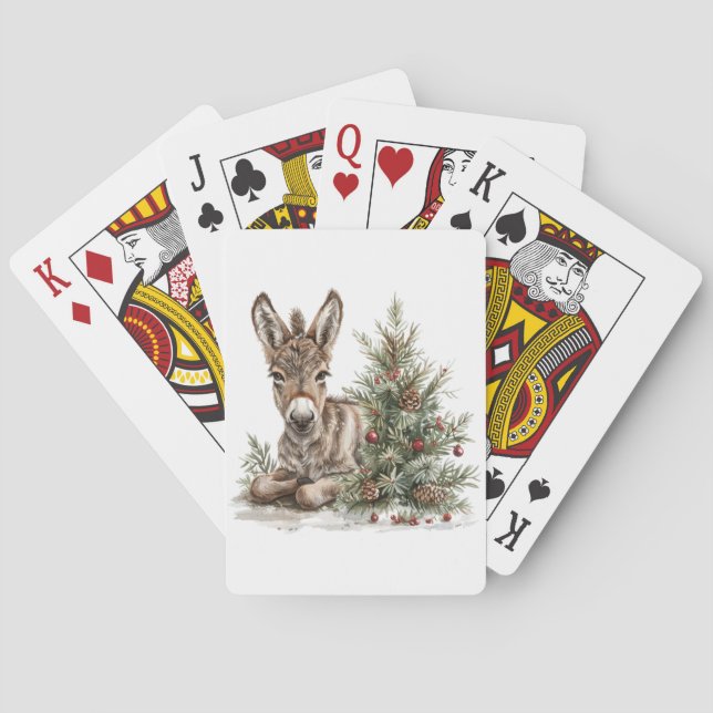 Cartas de juego de burro para navidades (Reverso)