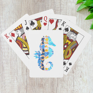 Cartas de juego de caballitos de mar