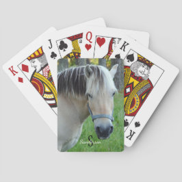 Cartas de juego de caballo de Fjord noruego