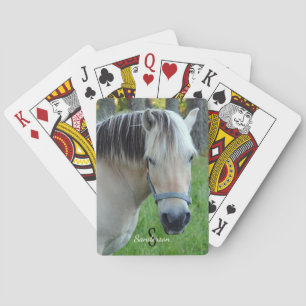 Cartas de juego de caballo de Fjord noruego