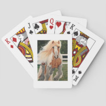 Cartas de juego de "Caballo salvaje"