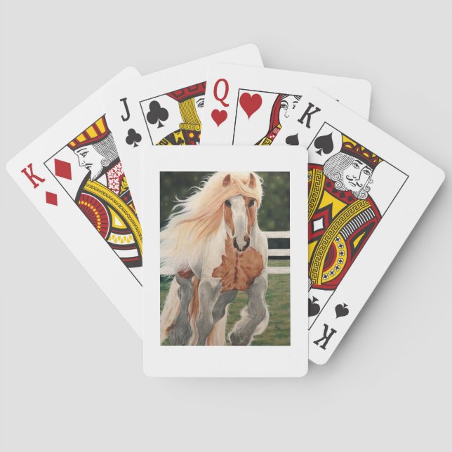 Cartas de juego de "Caballo salvaje" (Reverso)