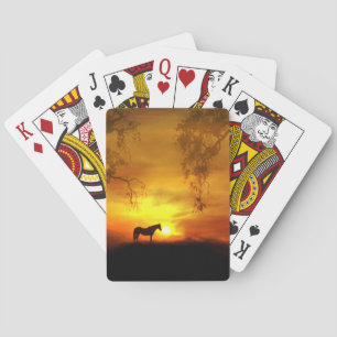 Cartas de juego de caballos de bonito