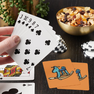 Cartas de juego de caballos de Rocas
