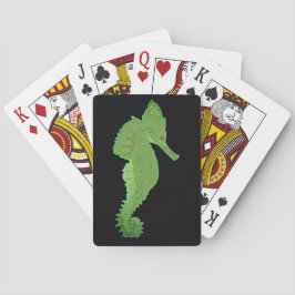 Cartas de juego de caballos del Mar Verde