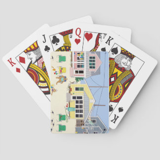 Cartas de juego de cabañas de Pastel Beach