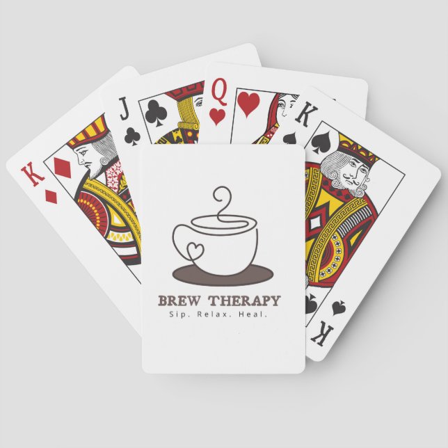Cartas de Juego de Café Brew Therapy (Reverso)