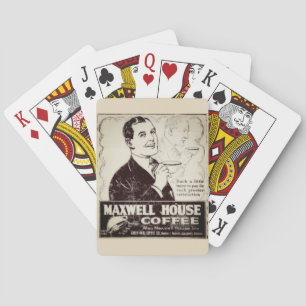 Cartas de juego de café de Maxwell House