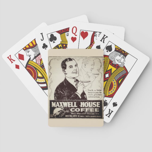 Cartas de juego de café de Maxwell House (Reverso)