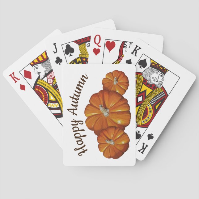 Cartas de juego de calabaza (Reverso)