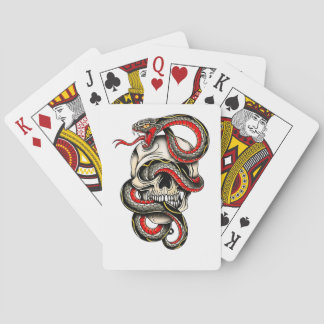 Cartas de juego de Calavera y Serpiente | Diseño a