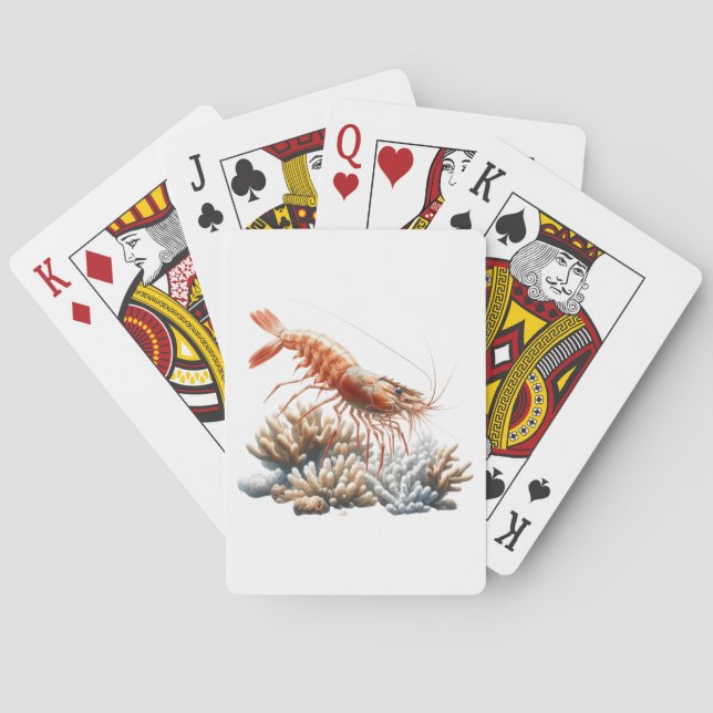 Cartas de juego de camarón (Reverso)