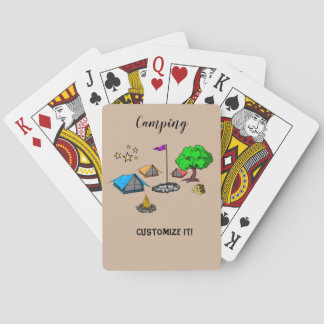 Cartas de juego de Camping