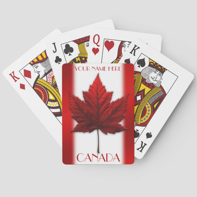 Cartas de juego de Canadá Tarjetas de recuerdo con (Reverso)