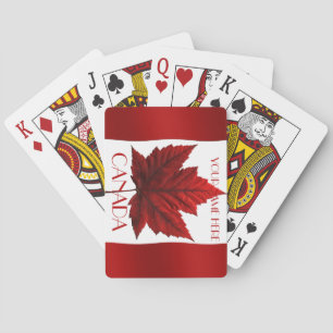 Cartas de juego de Canadá Tarjetas de recuerdo con