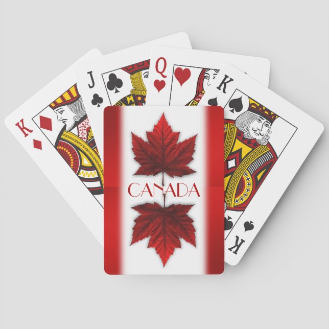 Cartas de juego de Canadá Tarjetas de recuerdo con (Reverso)