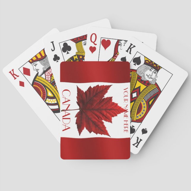 Cartas de juego de Canadá Tarjetas de recuerdo con (Reverso)