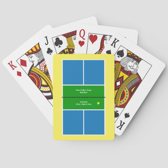 Cartas de juego de cancha de baloncesto (Reverso)
