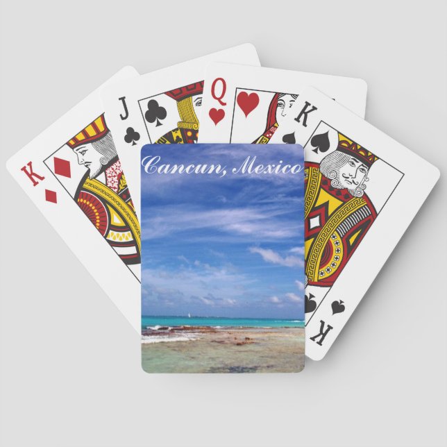 Cartas de juego de Cancún México (Reverso)