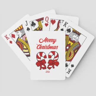 Cartas de juego de Candy Canes para navidades