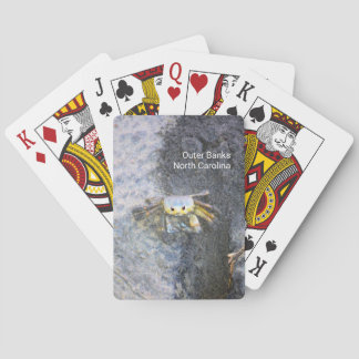 Cartas de juego de cangrejo fantasma en los bancos