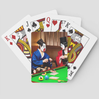 Cartas de juego de cara de Kabuki Poker