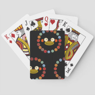 Cartas de juego de cara de mono