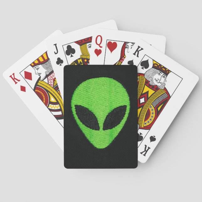 Cartas De Juego De Cara Extranjera. (Reverso)
