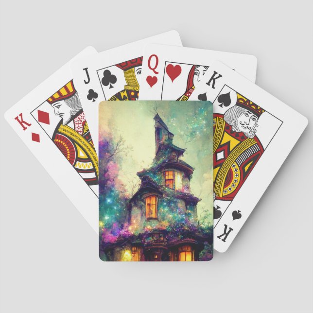 Cartas de juego de casa de brujas (Reverso)